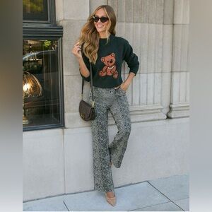 🐆VICI Talk Of The Town Leopard Print Pants🐆SZ XS